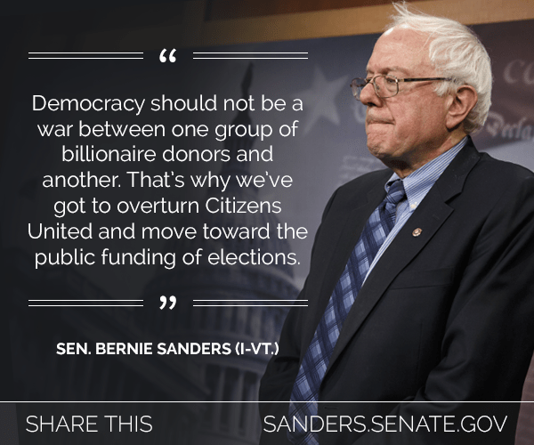 Senator Bernie Sanders