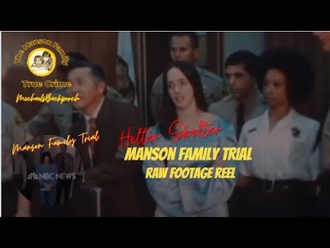 Charles Manson Raw Trial _Stock News Footage Tate LaBianca Murders