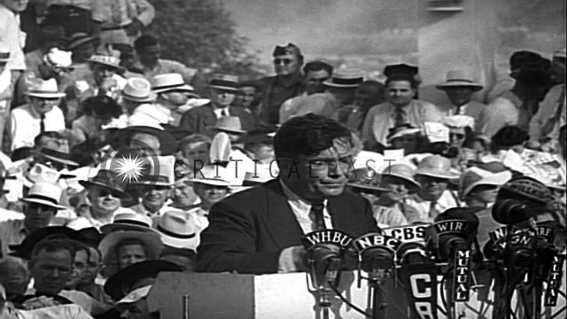 Wendell Willkie arrives in his home town and formally accepts the Republ