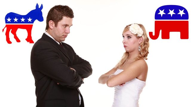 Americans Unwilling To Marry Outside Their Politics