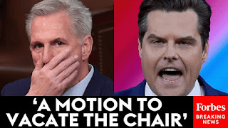 Forbes Magazine_ 'BREAKING NEWS_ Matt Gaetz Launches An All-Out Assault On Kevin McCarthy's Time As Speaker'