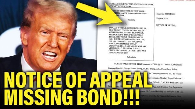 Meidas Touch: Donald Trump RUSHES NY Appeal, But WITH NO BOND