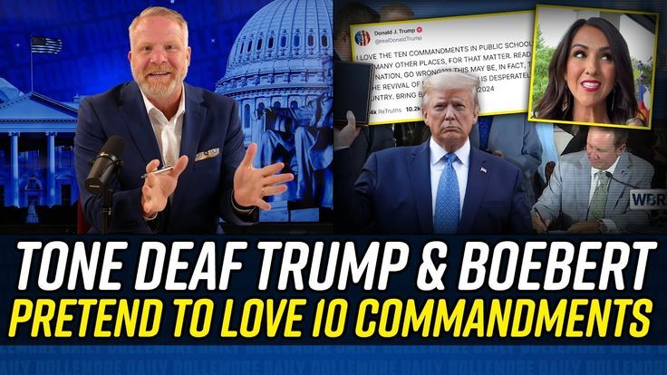 Jesse Dollemore_ Republicans Send Out Their MOST IMMORAL to Defend 10 Commandments in Classrooms!!!